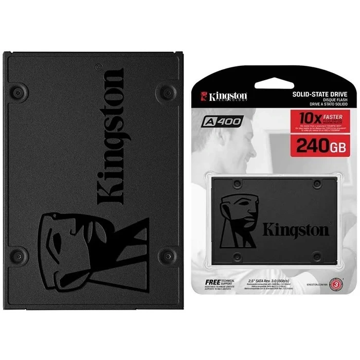 S.208 - SSD Kingston A400 240GB 2.5" SATA III | Tecnología 3D NAND | Alta Resistencia