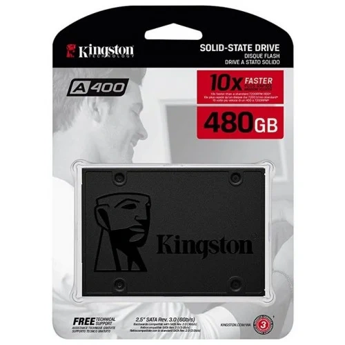 S.209 - SSD Kingston SSDNow A400 480GB 2.5" SATA III | Lectura 500MB/s - Escritura 450MB/s | Alta Durabilidad