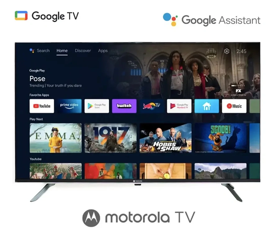 id.142 - Televisor Motorola 43" FHD 43MKNFHD Google