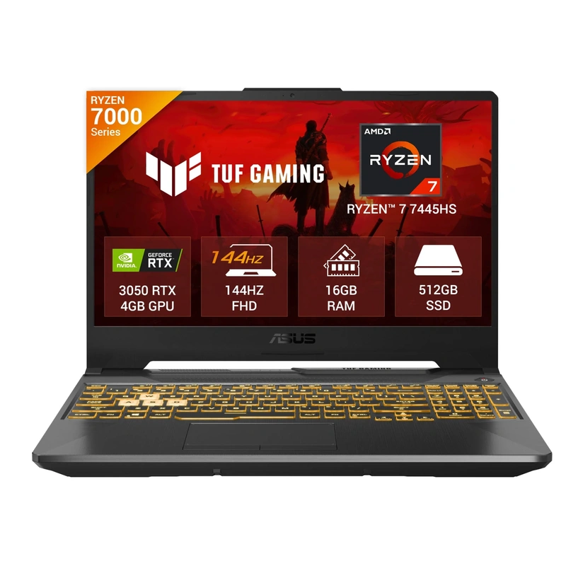 A.1812 - Laptop ASUS TUF Gaming A15 15.6" FHD 144Hz | AMD Ryzen 7 7435HS | 16GB RAM | 512GB SSD | RTX 3050 4GB