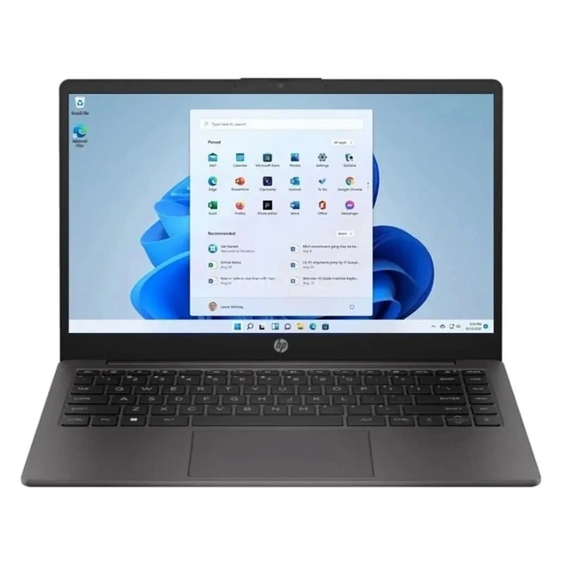 H.1794 - Laptop HP 245 G10 14.0" HD | AMD Ryzen 3 7330U | 8GB RAM | 512GB NVMe SSD | Wi-Fi 6 & BT 5.3 | Teclado Español - Plateado Ceniza Oscuro