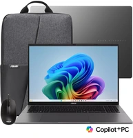 id.1831 - Laptop ASUS VivoBook S16 16" WUXGA 144Hz | AMD Ryzen 9 270 | 16GB DDR5 | 1TB SSD | Matte Gray | Kit con Mochila y Mouse