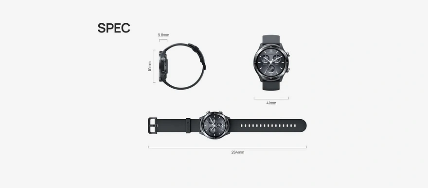 R.1065 - Smartwatch Mibro A3 1.39" HD 60 FPS | GPS Integrado | Llamadas Bluetooth 5.3 | 100 Modos Deportivos | Cuerpo de Aleación de Aluminio | Negro