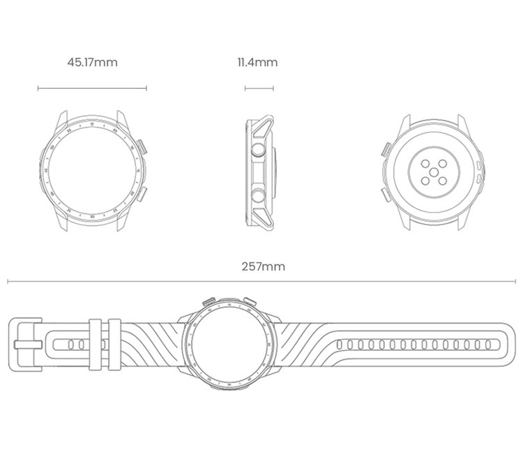 R.1093 - Smartwatch Mibro A3 1.39" HD 60 FPS | GPS Integrado | Llamadas Bluetooth 5.3 | 100 Modos Deportivos |  Aleación de Aluminio