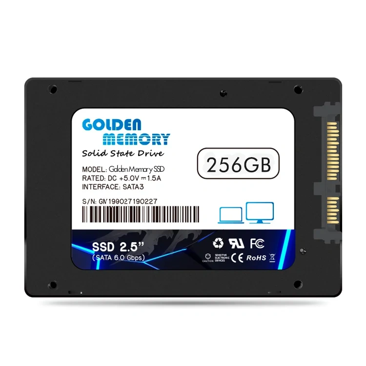 S.265 - SSD Golden 256GB 2.5" SATA III | Tecnología 3D NAND | Velocidad 6Gb/s