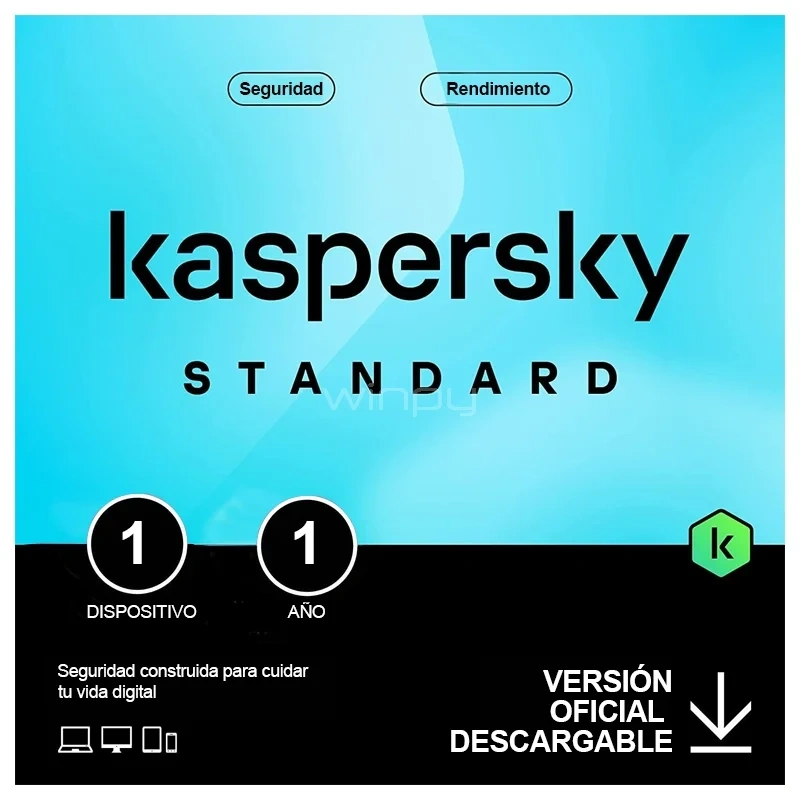 AV.072 - Licencia Kaspersky Standard | Proteccion 12 meses | Serial Digital